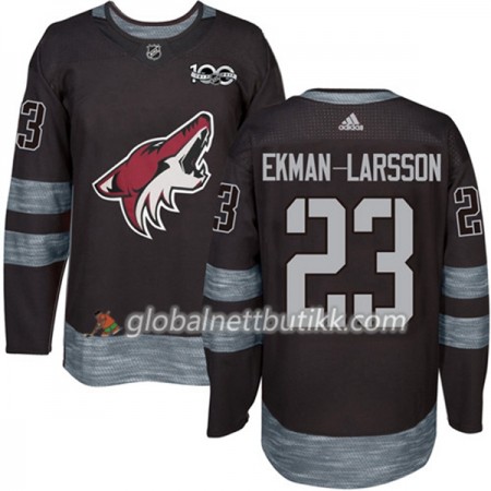 Arizona Coyotes Hockeydrakt Oliver Ekman-Larsson 23 1917-2017 100th Anniversary Svart Adidas Authentic - Herre